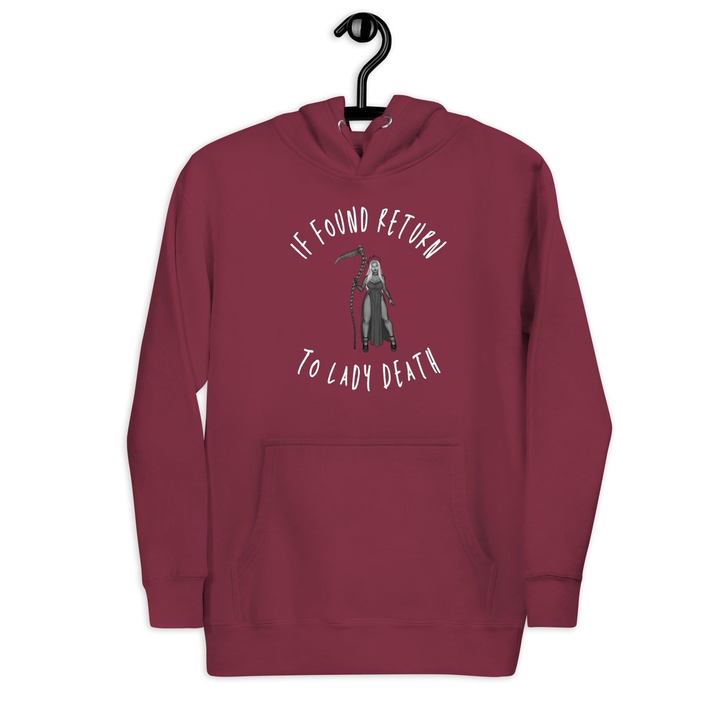 If Found Return to Lady Death Unisex Hoodie