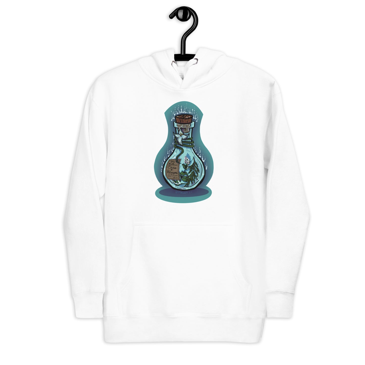 Whispers Across the Styx" Potion Bottle Hoodie by Madam__lj