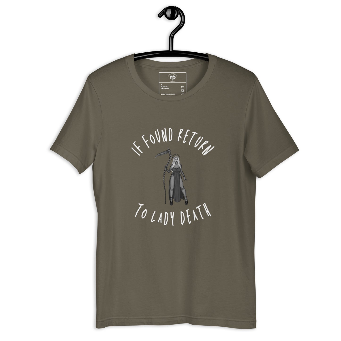 If Found Return to Lady Death Unisex t-shirt