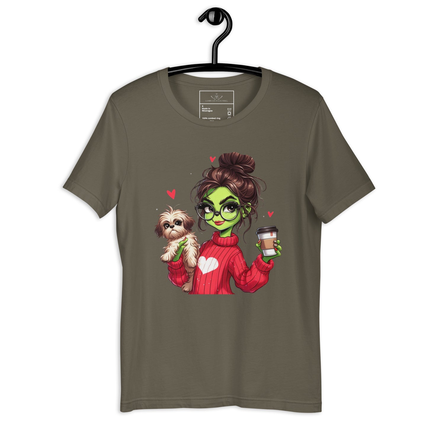 Grinc Woman & Dog Unisex t-shirt