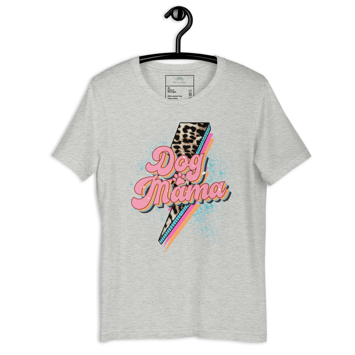Dog Momma Leopard Lighting Bolt Unisex t-shirt