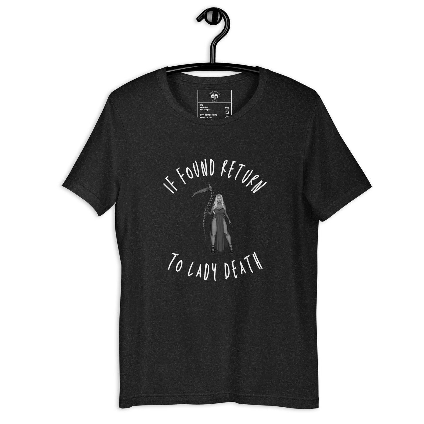 If Found Return to Lady Death Unisex t-shirt