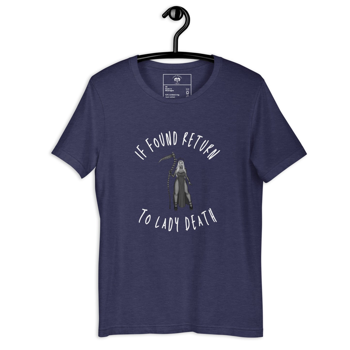 If Found Return to Lady Death Unisex t-shirt