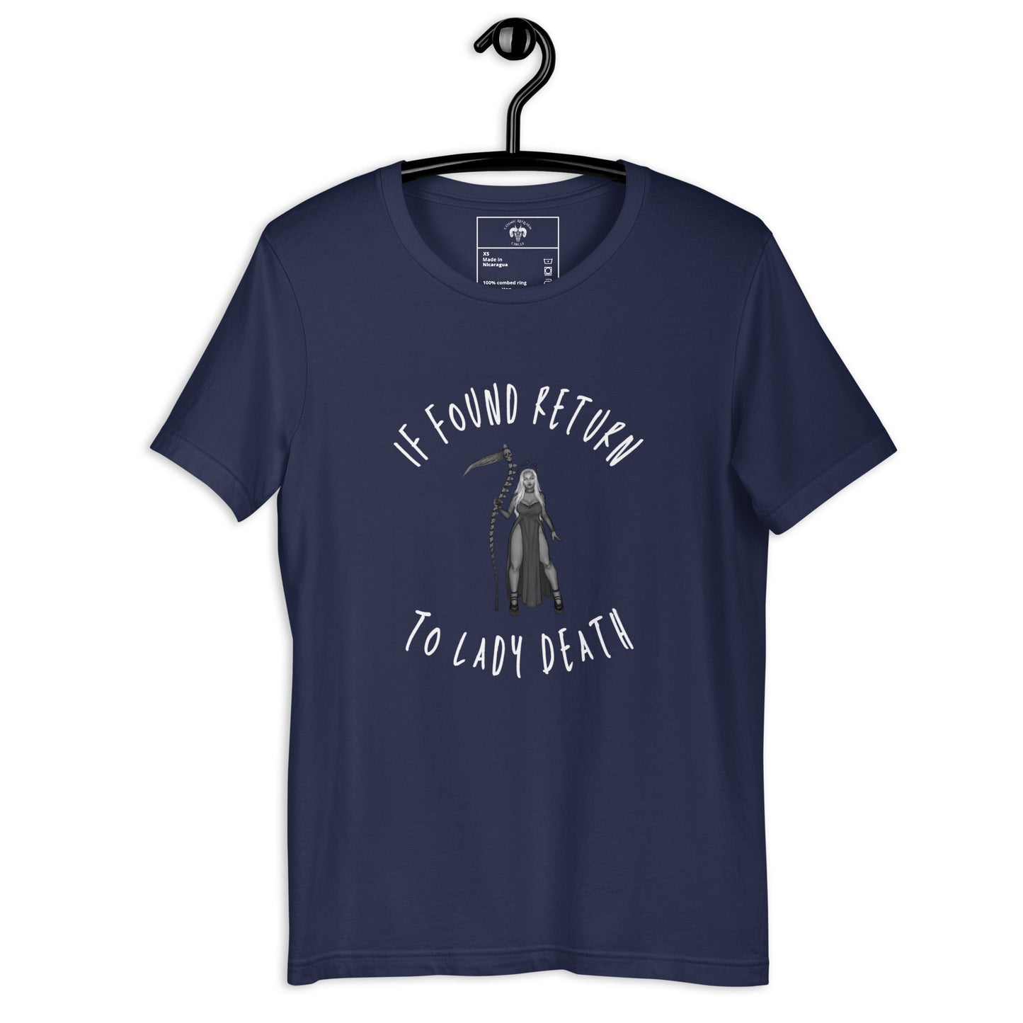 If Found Return to Lady Death Unisex t-shirt