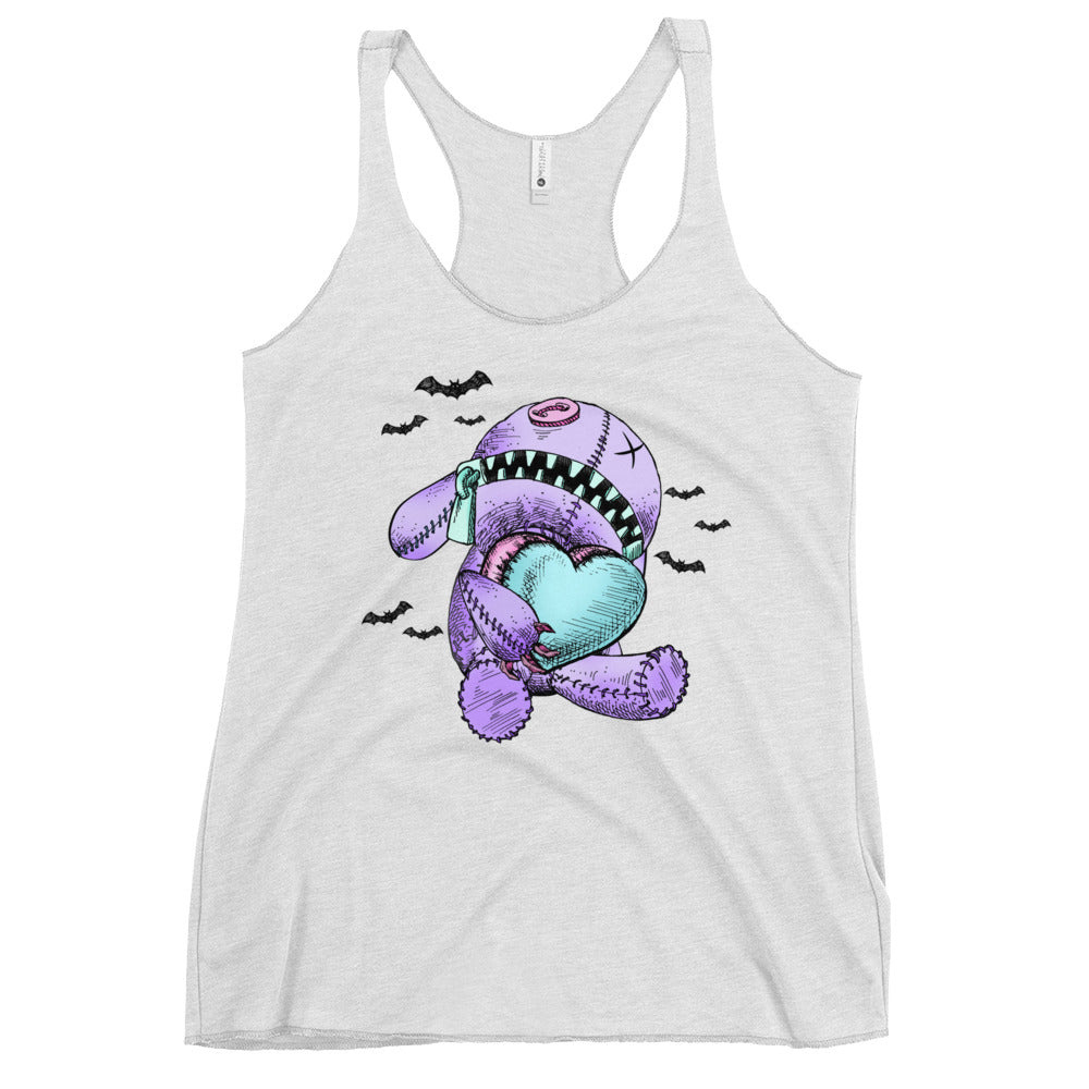 Pastel Goth Teddy Bunny Women's Racerback Tank