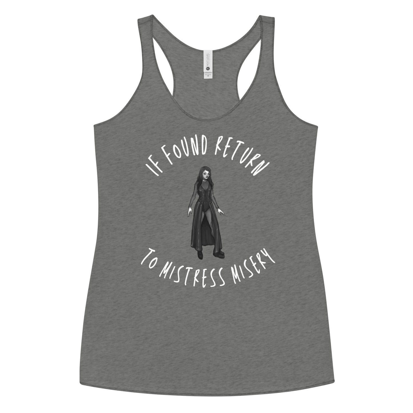 If Found Return to Mistress Misery Women's Racerback Tank