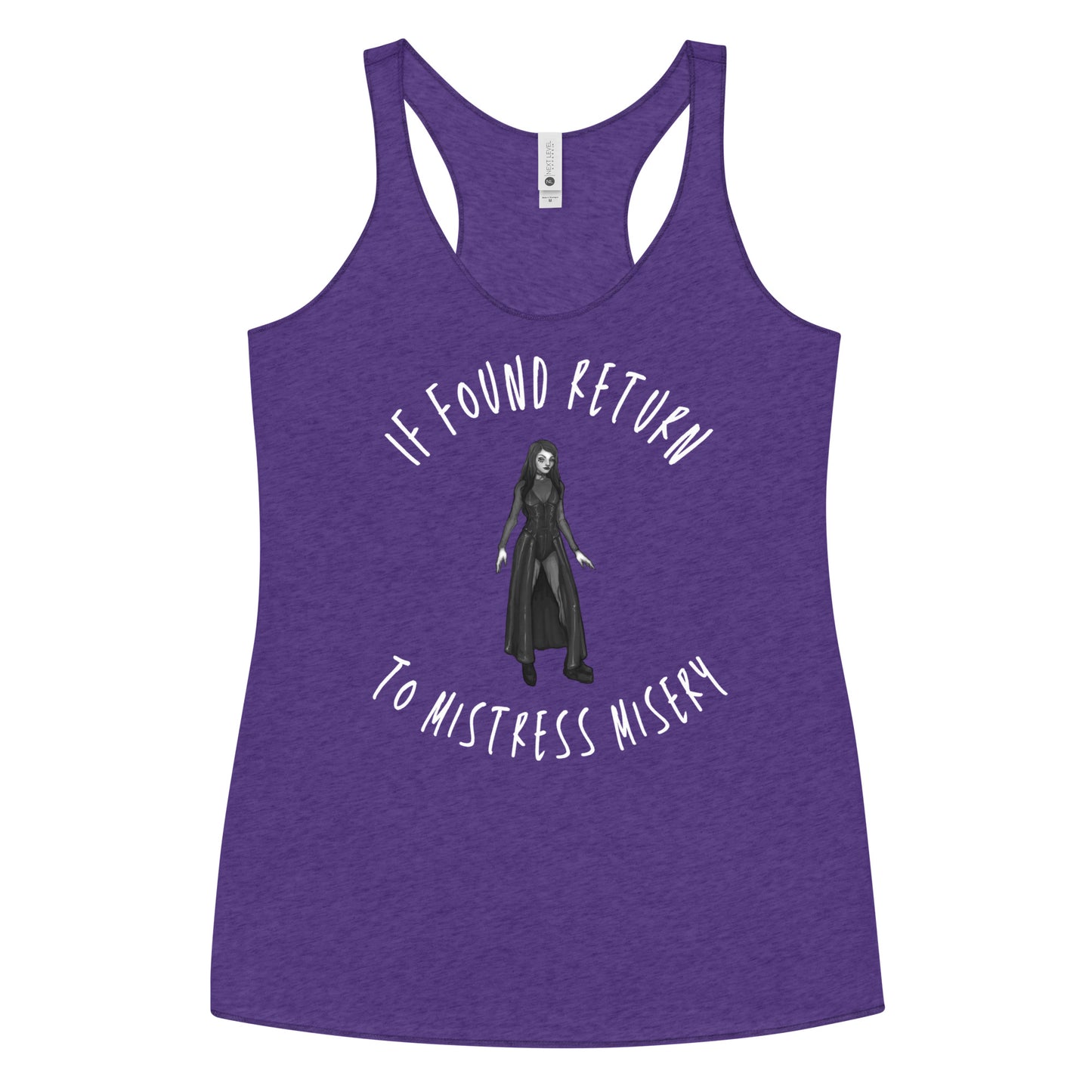 If Found Return to Mistress Misery Women's Racerback Tank