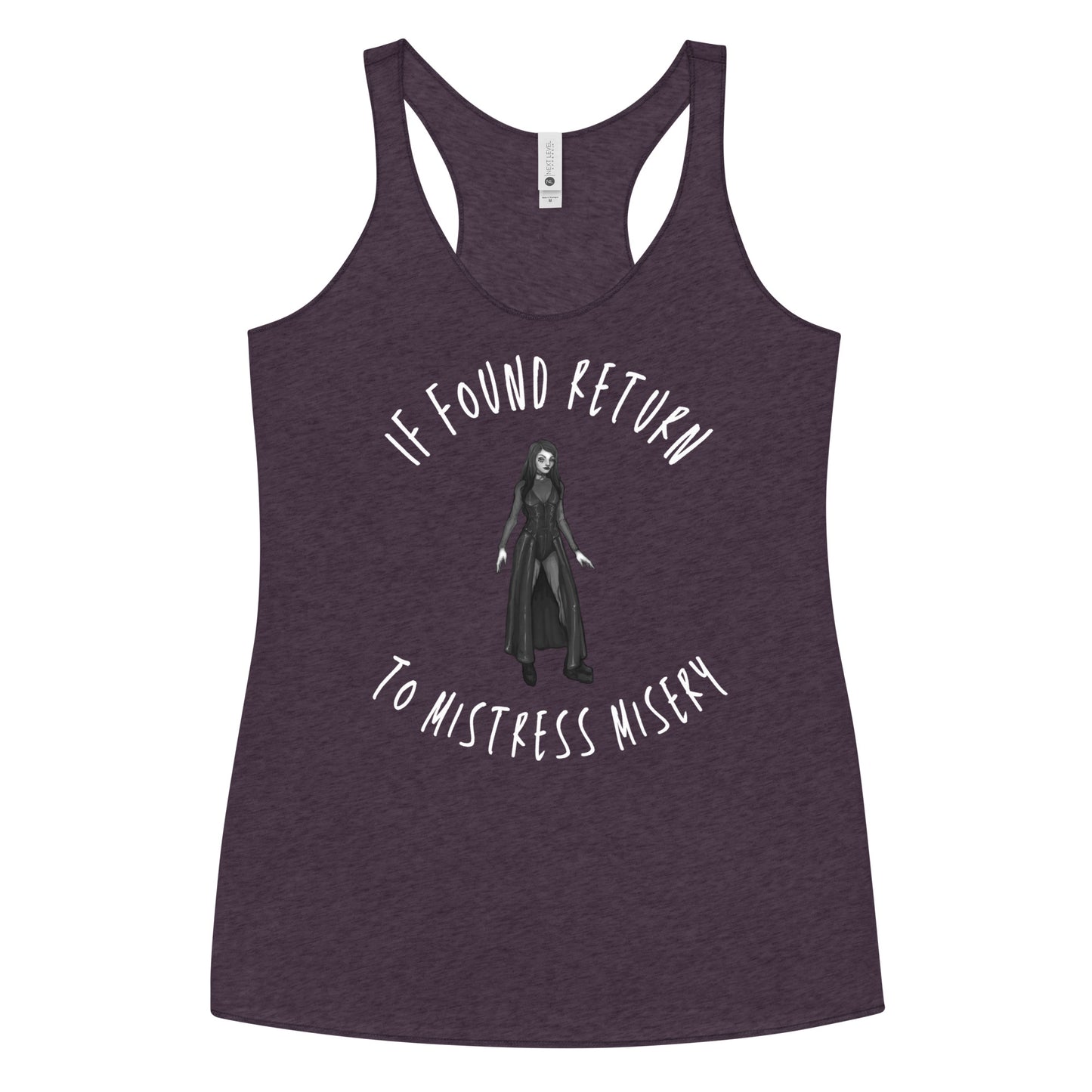 If Found Return to Mistress Misery Women's Racerback Tank