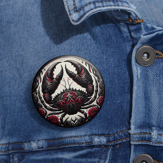 Zodiac Cancer Pin Button