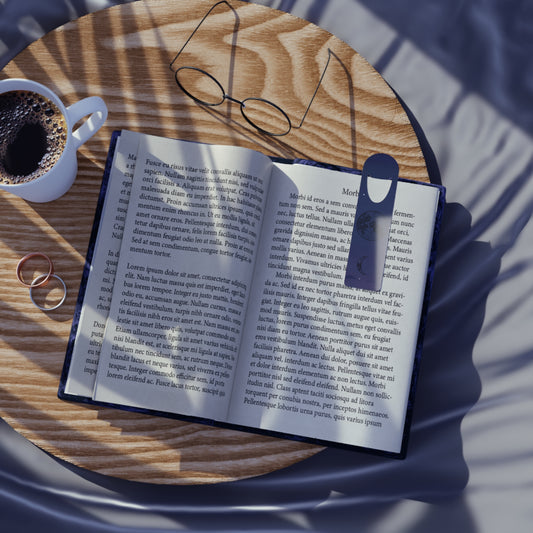Navy Moon Bookmark