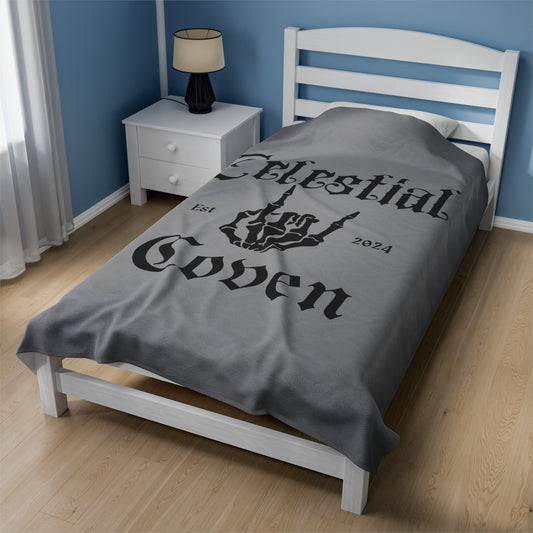 Celestial Coven Velveteen Plush Blanket