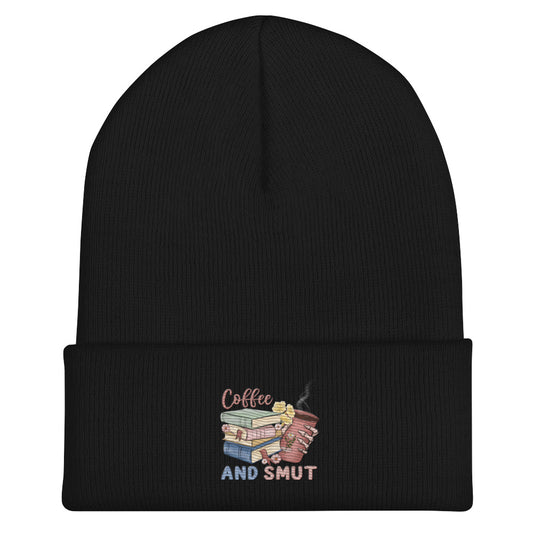 Coffee and Smut Cuffed Beanie