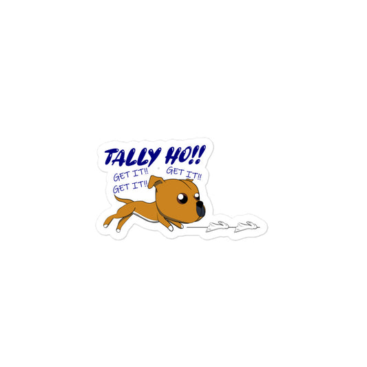 Tally Ho Staffy Sticker
