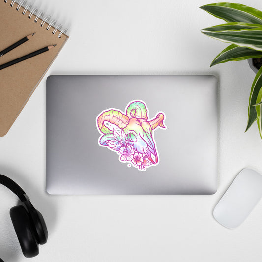 Rams Skull Pastel Sticker