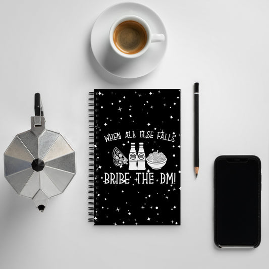 Bribe the DM Spiral notebook