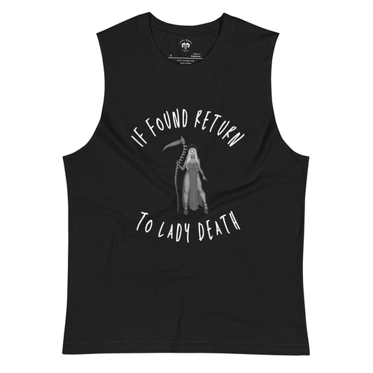 If Found Return to Lady Death Muscle Shirt