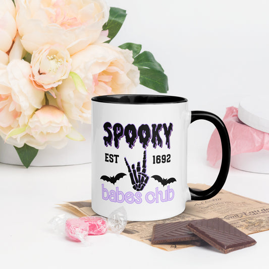 Spooky Babe Club Mug with Color Inside